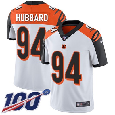 Nike Cincinnati Bengals #94 Sam Hubbard White Men's Stitched NFL 100th Season Vapor Limited Jersey